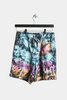 VIBES VIBE TRIBE CIRCULAR TIE DYE SHORTS