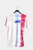 VIBES Striped Tribe Tie Dye Short Sleeve Tee