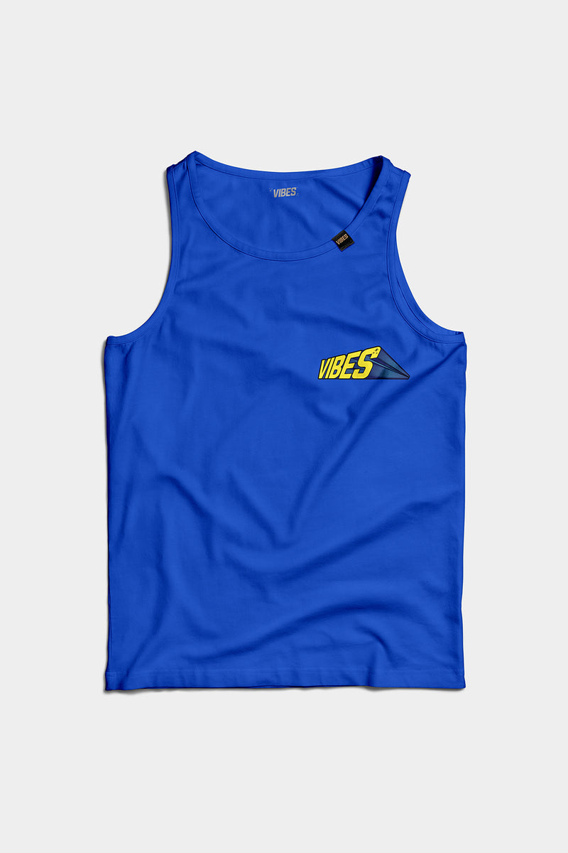 VIBES 3D Collection Blue Tank Top