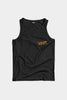 VIBES Cheetah Collection Black Tank Top