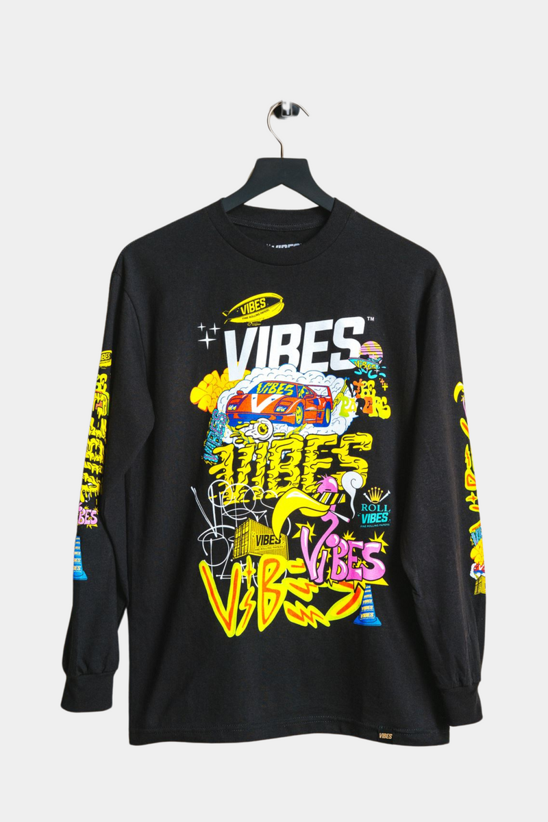 VIBES Collage Long Sleeve Tee