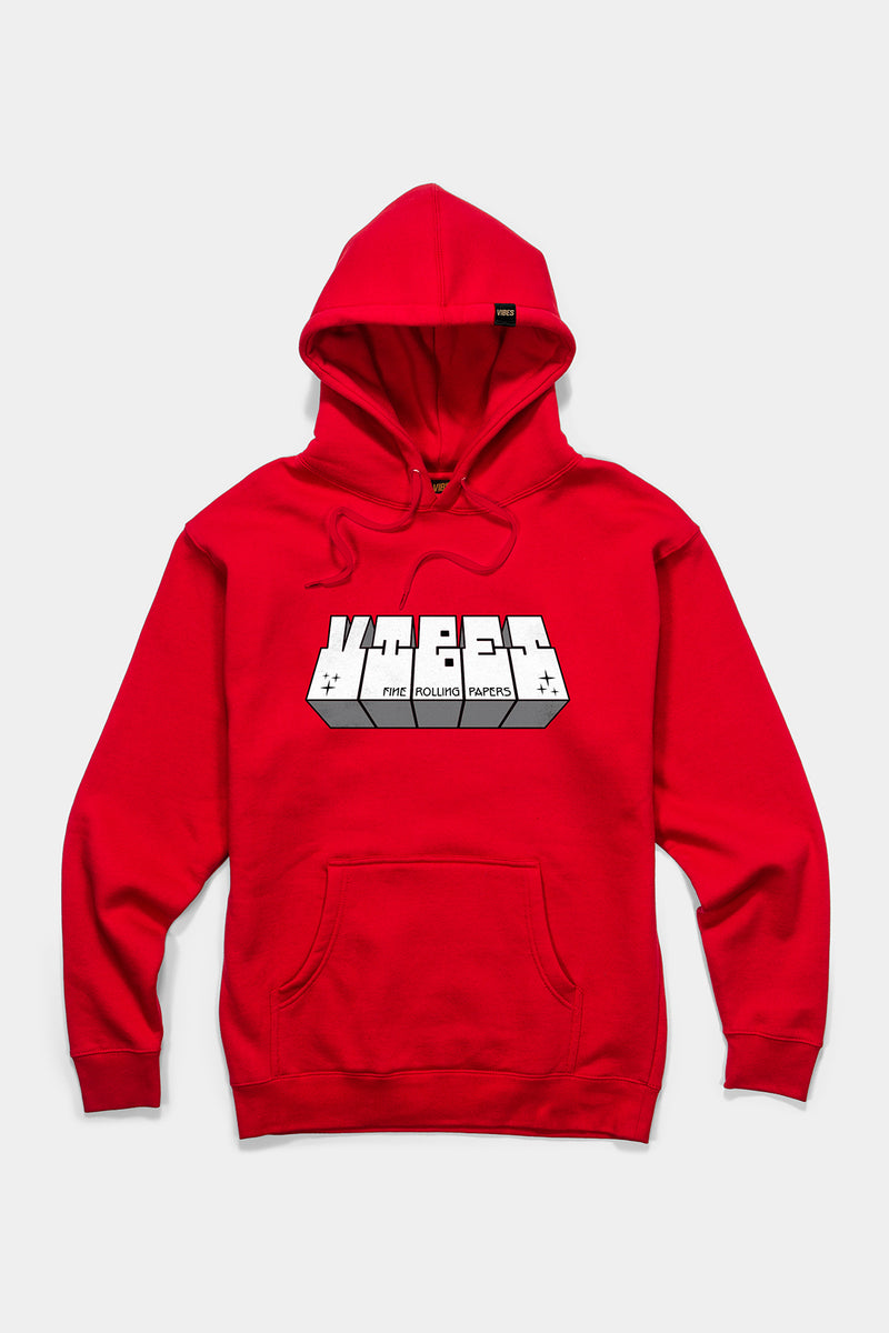 VIBES Block Collection Red Hoodie