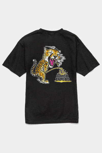 VIBES Cheetah Collection Black T-Shirt