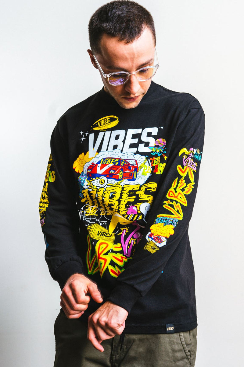 VIBES Collage Long Sleeve Tee